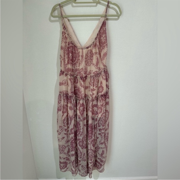 Free People Julianna floral maxi dress in a pink/ivory color combination XS - Picture 5 of 8